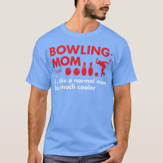 Sport Moeder Definitie Bowling vrienden cadeau T-shirt