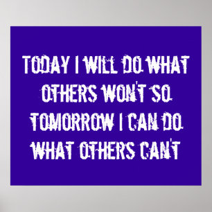 Sport Motivatie Poster