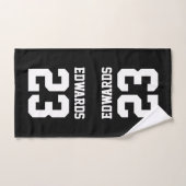 Sport Numéroté Avec Nom (Serviette à main)