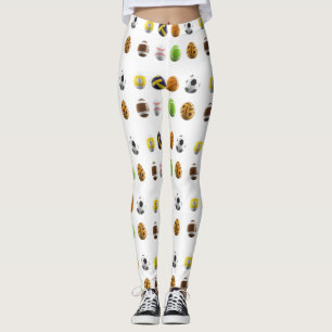 sport oeufs de pâques leggings