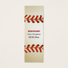 Sport Party Baseball thema Gepersonaliseerde Gift Mini Visitekaartjes