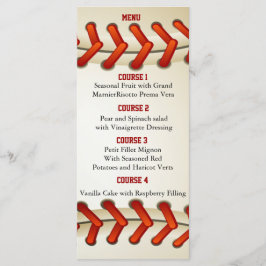 Sport Party Honkbal thema Personaliseren Menu kaar