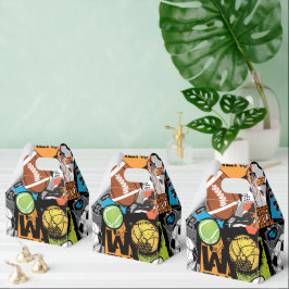 Sport Pattern With Balls Bedankdoosjes