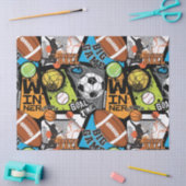 Sport Pattern With Balls Tissuepapier (Craft)