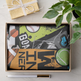 Sport Pattern With Balls Tissuepapier