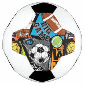 Sport Pattern With Balls Voetbal (Voorkant)