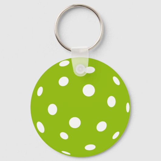 Sport Pickleball groene bal Sleutelhanger (Voorkant)