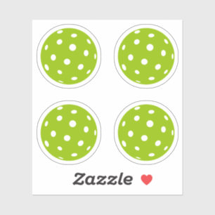 Sport Pickleball groene ballen pack Sticker