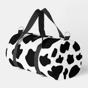 Sport Potaches de vache noir et blanc sac à double motif
