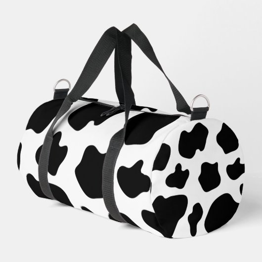 Sport Potaches de vache noir et blanc sac à double motif (Coin gauche)
