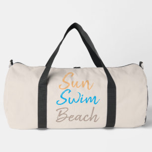 Sport Sac à coudre avec impression minimale de plage Sun