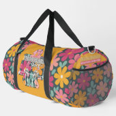 Sport Sac de golf Thunderbird - floral + orange (Coin droit)