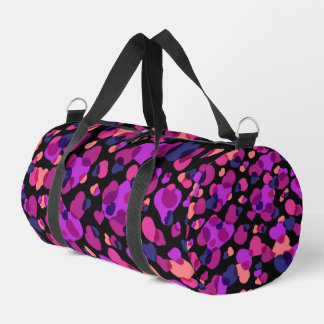 Sport Sac de gym moderne abstrait rose et violet Artsy