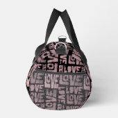Sport Sac de gym rose et noir - Love Graffiti (Droite)