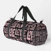 Sport Sac de gym rose et noir - Love Graffiti (Coin droit)