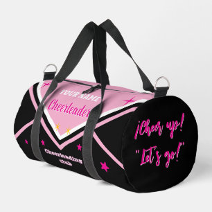 Sport sac de meneuse, personnaliser rose, blanc & noir