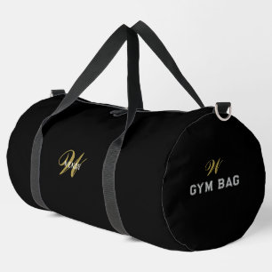 Sport Sac de voyage à monogramme initial personnalisé or