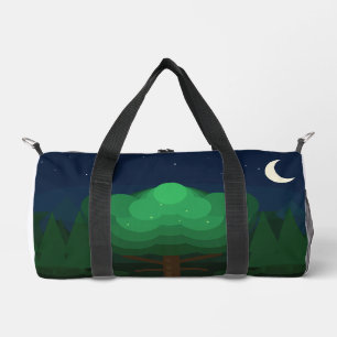 Sport Sac de voyage Enchanted Night Forest Arbre au cl