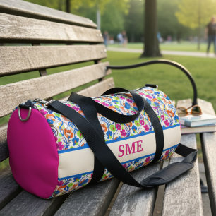 Sport Sac de week-end de jardin botanique fleuri lumineu