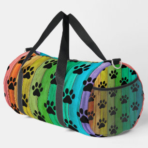 Sport Sac de week-end pour animaux à empreintes de patte
