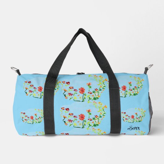 Sport Sac Duffel : Fleurs de ressort. (Recto)
