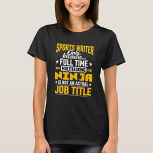 Sport Schrijver Functie Titel Medische redacteur R T-shirt