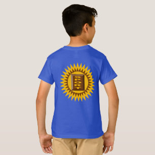 SPORT SOLEIL CHOCOLAT  T-shirt bleu royal DOS