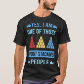 Sport Stapelbeker Stapelsnelheid Stapelbekers T-shirt (Voorkant)