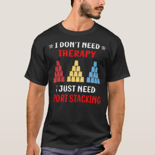Sport Stapelbeker Stapelsnelheid Stapelbekers T-shirt