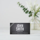 Sport Stripes Personal Trainer Dark Carte de visit (Debout devant)