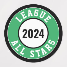 Sport Team League All Stars Helm Label
