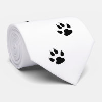 Sport Team Mascotte Poot Prints Necktie ELKE KLEUR
