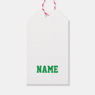 Sport Team School Kleuren NAAM Coach Modern Fun Cadeaulabel