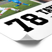 Sport Team Senior Night Player Fotocollage Poster (Hoek)