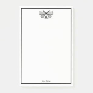 Sport  Tennis Net, Crossed Racquets, Balls Post-it® Notes