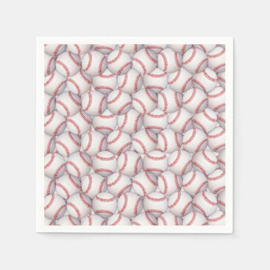 Sport thema honkbal papier servetten (Voorkant)