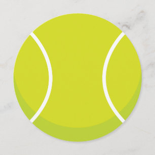 Sport Thema Tennis Ball Party Uitnodiging