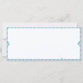 Sport Ticket Navy Blue Foto Afstuderen Uitnodiging (Achterkant)