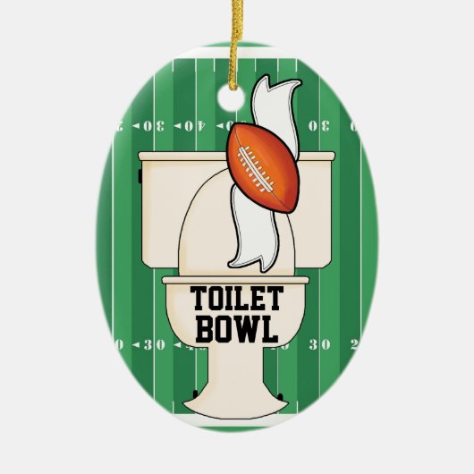 Sport - Toilet BOWL Keramisch Ornament (Voorkant)