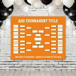 Sport Tournament Bracket - Oranje 32 teams Poster