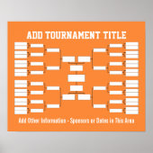 Sport Tournament Bracket Poster (Voorkant)