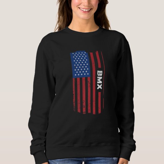 Sport Us Flag BMX Premium Trui (Voorkant)