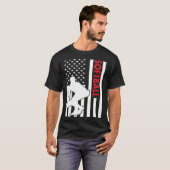 Sport Us Flag Softball T-shirt (Voorkant volledig)