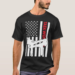 Sport Us Flag Taekwondo 1 T-shirt