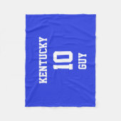 Sport uw eigen palinenblauw fleece deken (Voorkant)