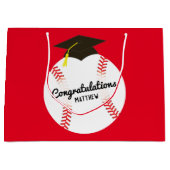 Sport van de Baseball GraduPartij Groot Cadeauzakje (Voorkant)
