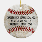  sport van Kinder honkbaljongens Keramisch Ornament (Achterkant)