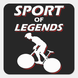 Sport van Legends Fietsfiets Vierkante Sticker