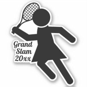Sport van Tennis Player voor vrouwen Sticker