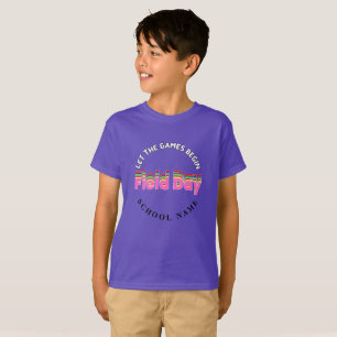 Sport Velddag Rood groen geel blauw kleur Team C T-shirt